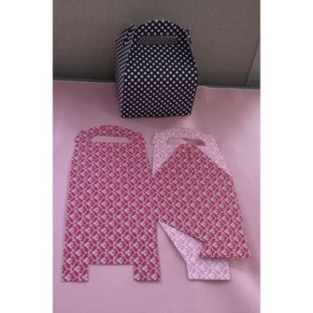 Cx para bolos/bolachas 15x15x17cm arabesco cores