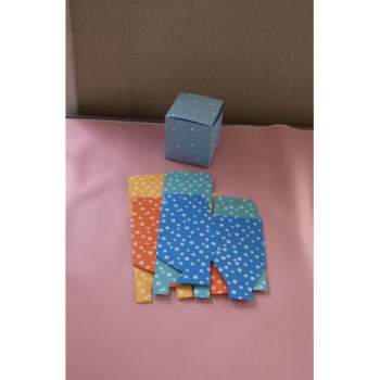 Cx para bolos/bolachas 8.8x8.5x8.5cm flores10