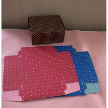 Cx para bolos/bolachas 16x13x7cm estrelas3 rosa/azul