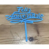 Topod e Bolo Feliz aniversário 15cm - Azul claro