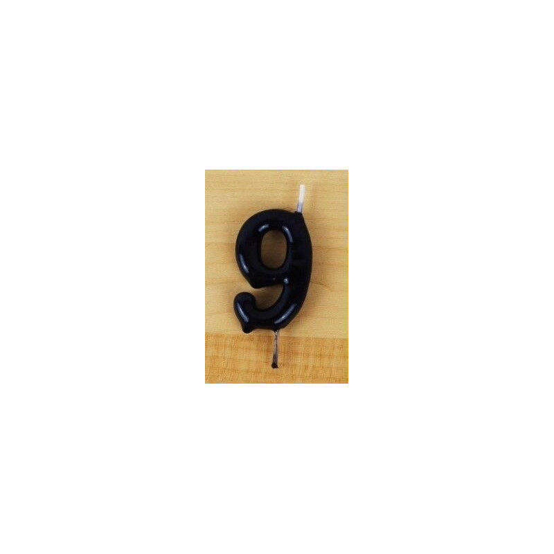 Vela 6cm N9 Preto