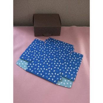 Cx para bolos/bolachas 16x13x7cm chapéu chuva Azul e rosa