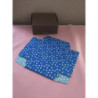 Cx para bolos/bolachas 16x13x7cm chapéu chuva Azul e rosa