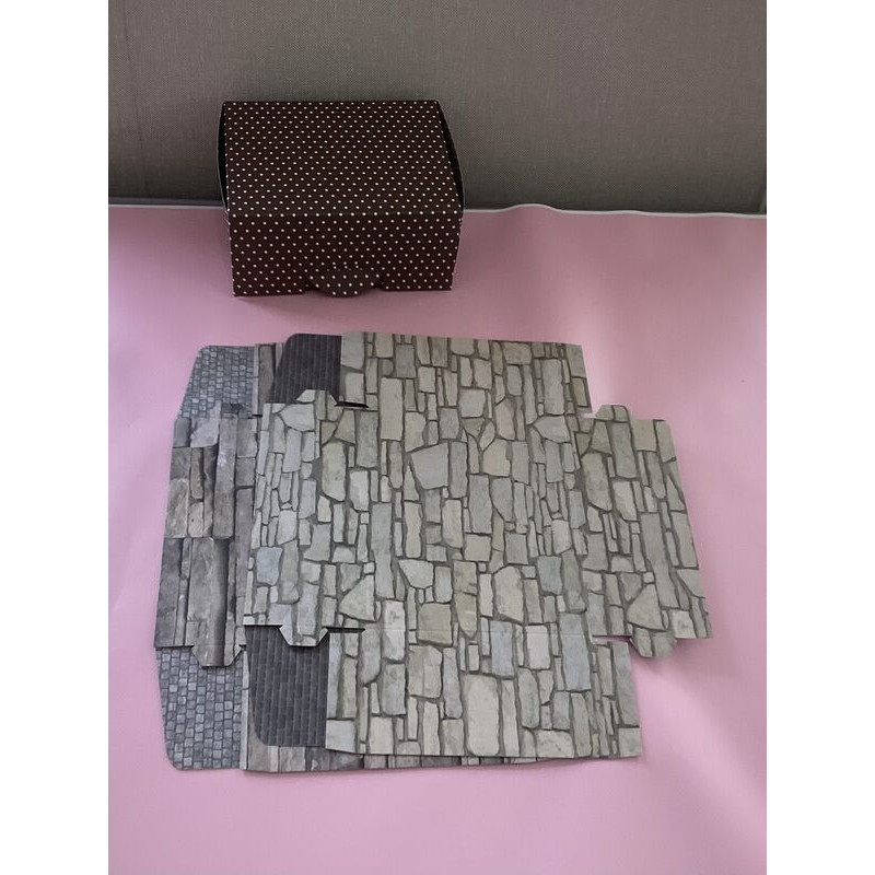 Cx para bolos/bolachas 16x13x7cm pedras
