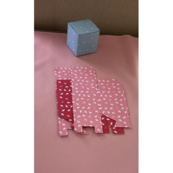 Cx para bolos/bolachas 8.8x8.5x8.5cm chapéu chuva