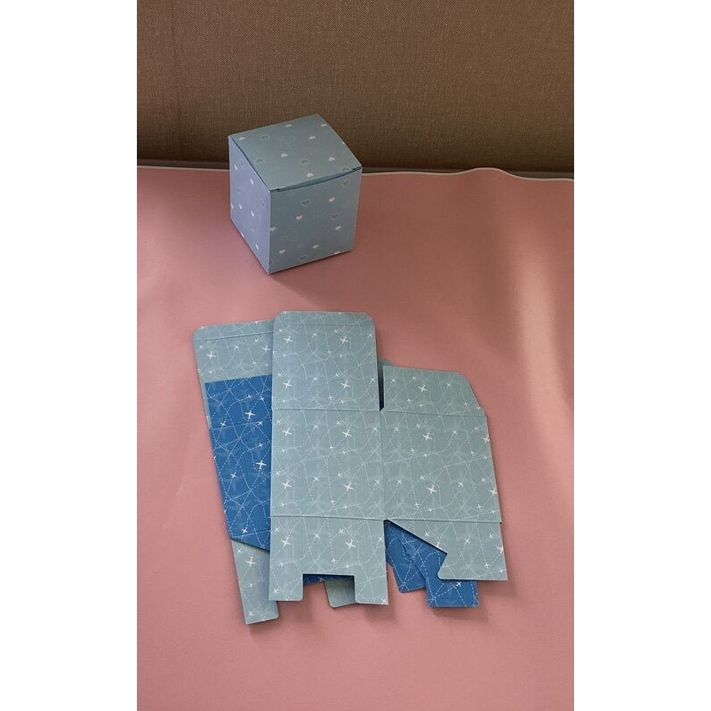 Cx para bolos/bolachas 8.8x8.5x8.5cm aviões