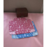 Cx para bolos/bolachas 16x13x7cm Bebé Azul e rosa