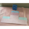 caixa de cartolina 7x7x7cm bébé2 cores