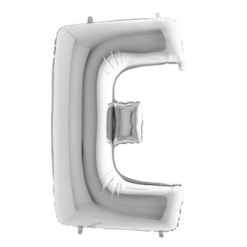 Letra E Prata 40