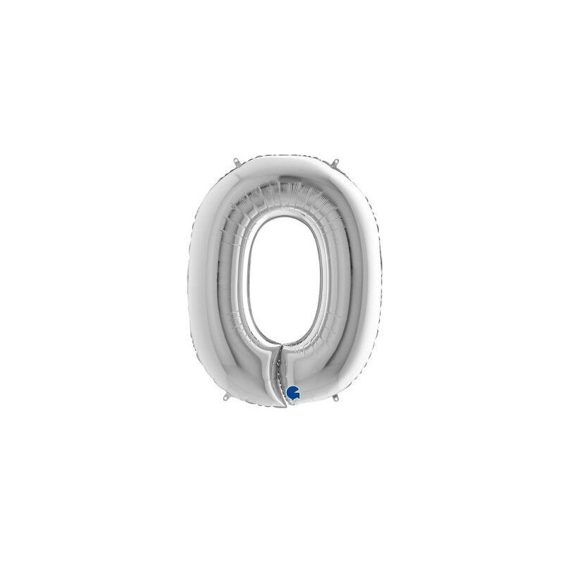 Balão Foil Prata Nº 0