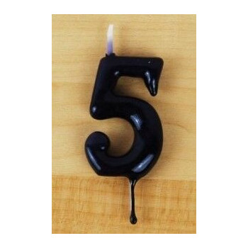 Vela 6cm N5 Preto