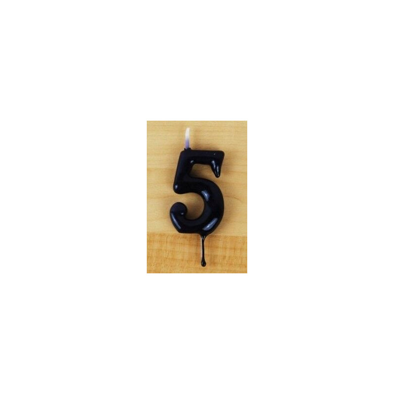 Vela 6cm N5 Preto