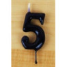 Vela 6cm N5 Preto