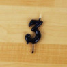 Vela 6cm N3 Preto