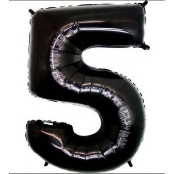 Balão Foil Preto Grabo Nº 5