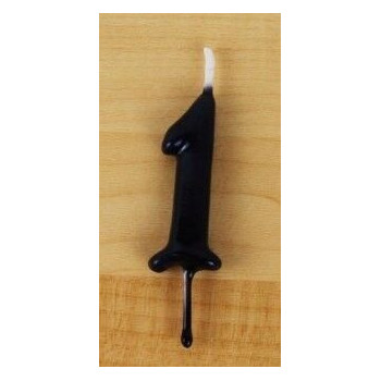 Vela 6cm N1 Preto