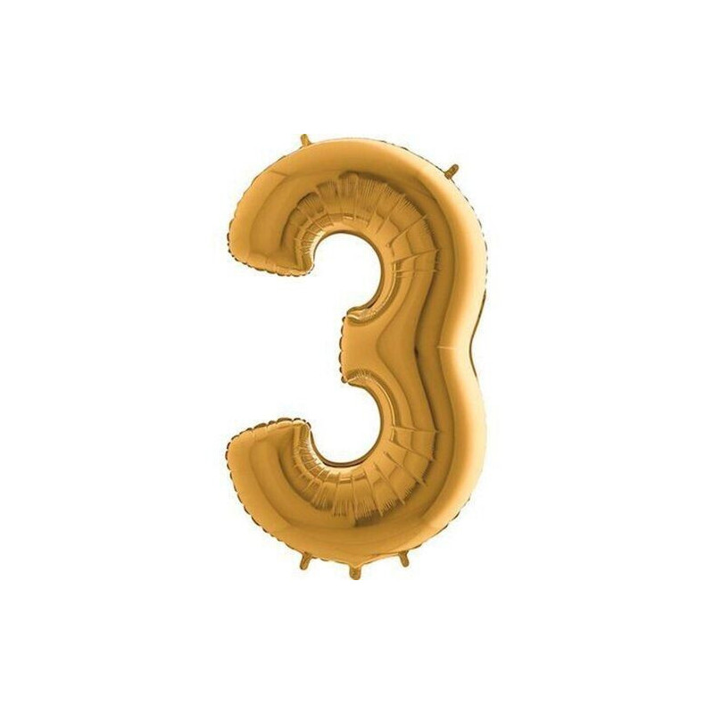 Balão Dourado N 3 Grabo