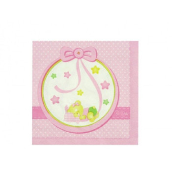 Guardanapos de Papel Ursinho Rosa