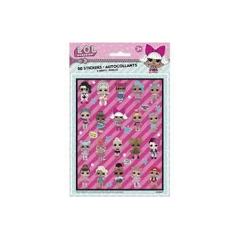 4 Folhas Stickers LOL Surprise