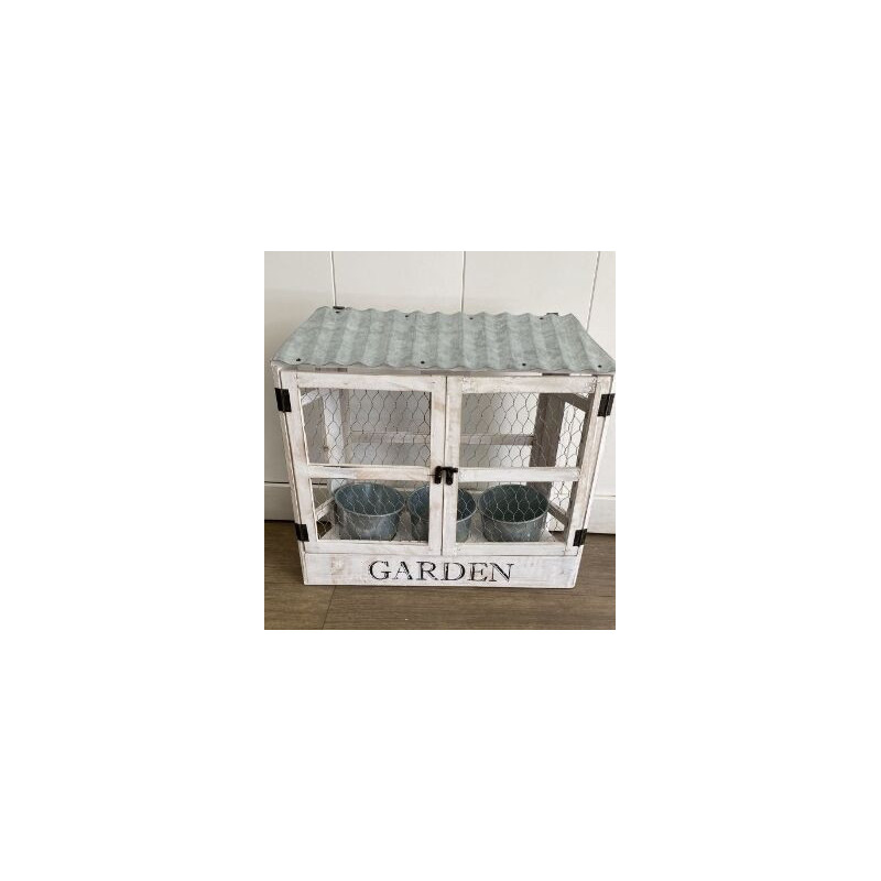 Jrdineira Madeira Branca 43x35x13cm (alto35)