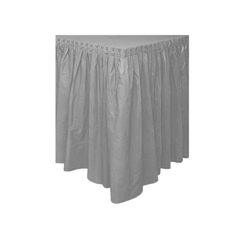 Saia Plástica Prateada 73cmx426cm