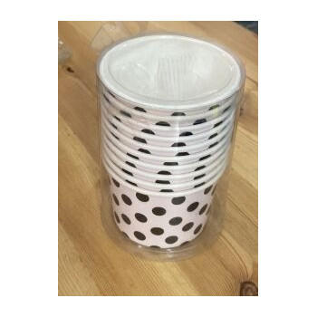 Taças com colher para Gelados/Doces - conj. 10