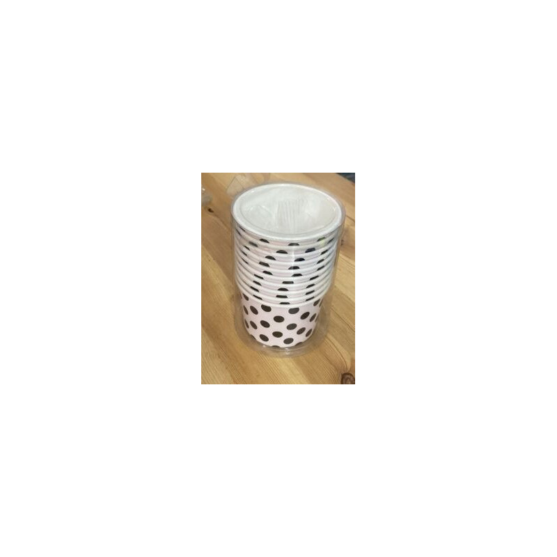Taças com colher para Gelados/Doces - conj. 10