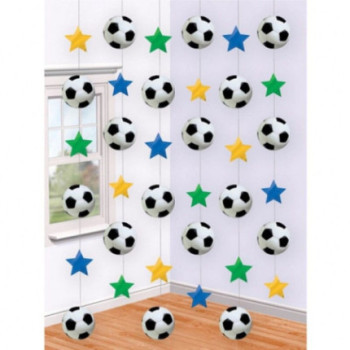 6 Decorações Cordão Futebol
