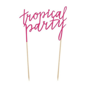Cake Topper Tropical Party