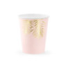 6 copos Rosa Claro C/ Parras