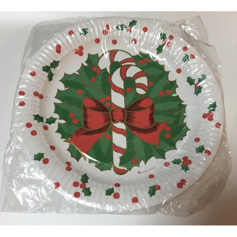 Pratos Natal 23cm , conjunto 6 peças