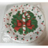 Pratos Natal 23cm , conjunto 6 peças