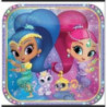 8 Pratos 23 cm Shimmer and Shine