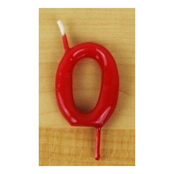 Vela 6cm N0 Vermelho