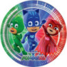conj. 8 pratos pjmasks 23 cm
