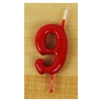 Vela 6cm N9 Vermelho