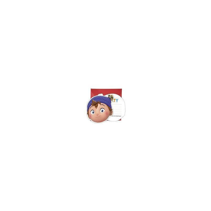 6 Convites recortados Noddy