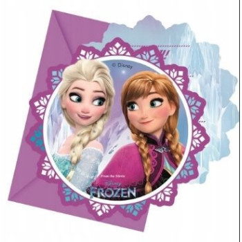 6 Convites Frozen Northen Lignts