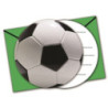 6 convites recortados Futebol