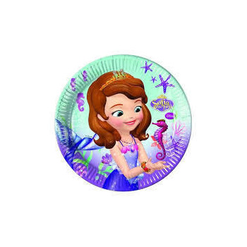 8 Pratos 23 cm Princesa Sofia