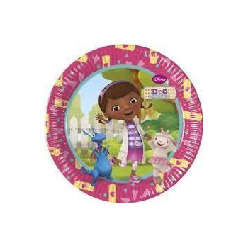 pratos doutora brinquedos 20cm
