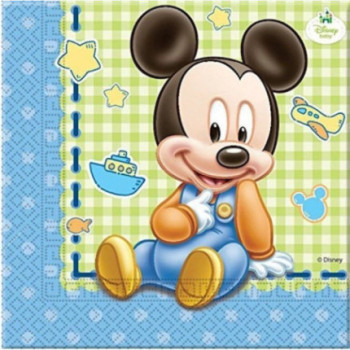 20 Guardanapos mickey baby
