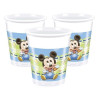8 copos plástico mickey baby