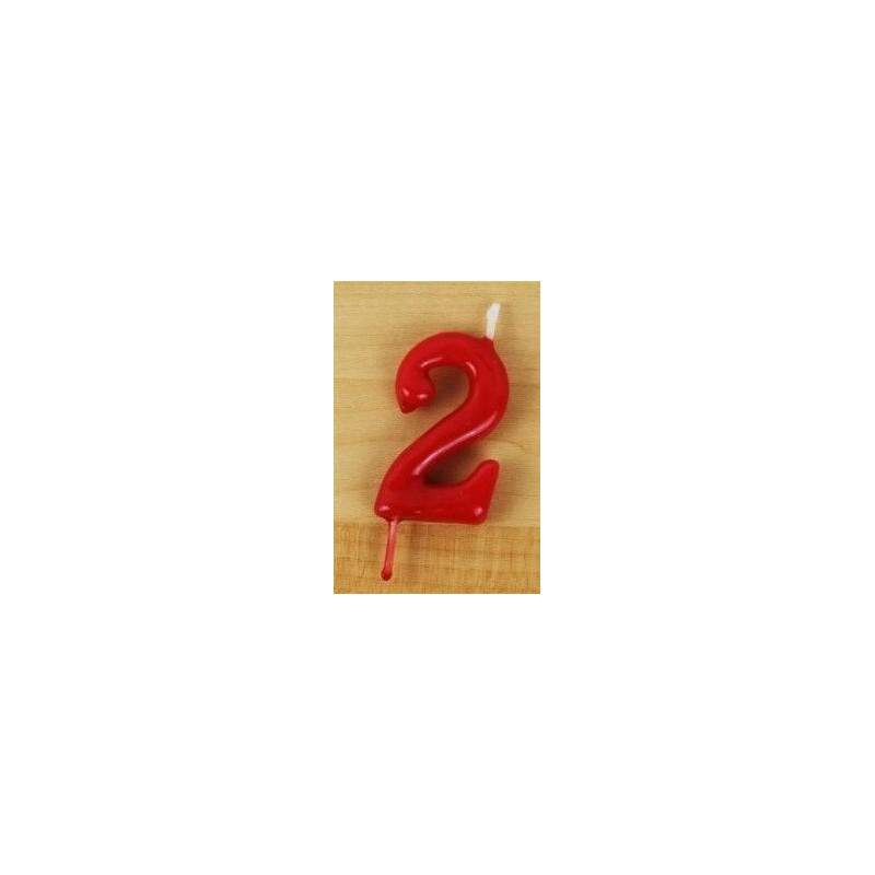 Vela 6cm N2 Vermelho