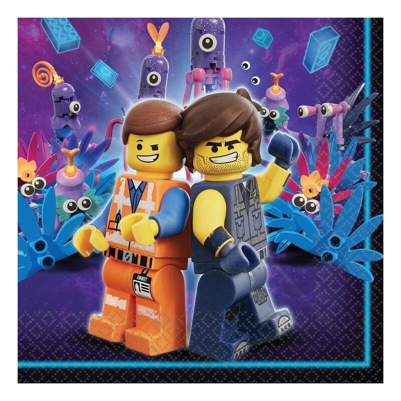 16 Guardanapos 33x33cm Lego Movie 2
