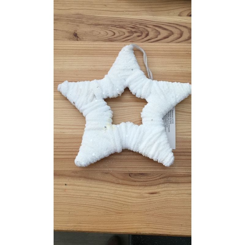 Estrela com Glitter 18 cm