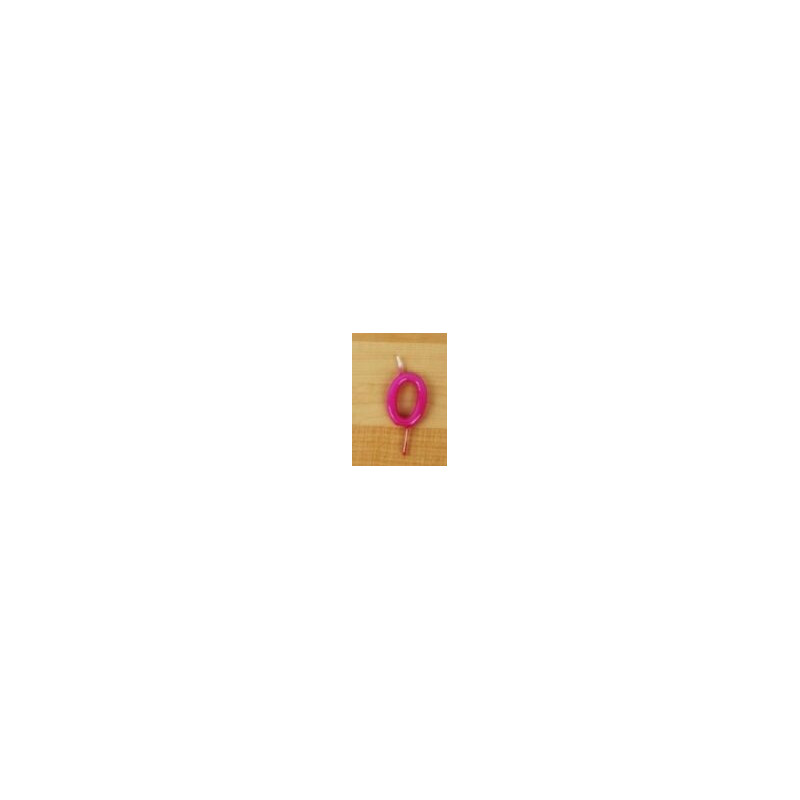 Vela 6cm N0 Rosa Choque