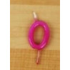 Vela 6cm N0 Rosa Choque