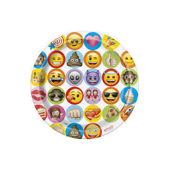 Pratos 23 cm Emoji