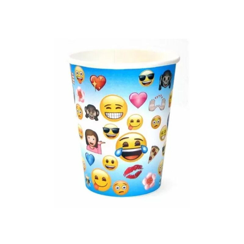8 Copos Emoji